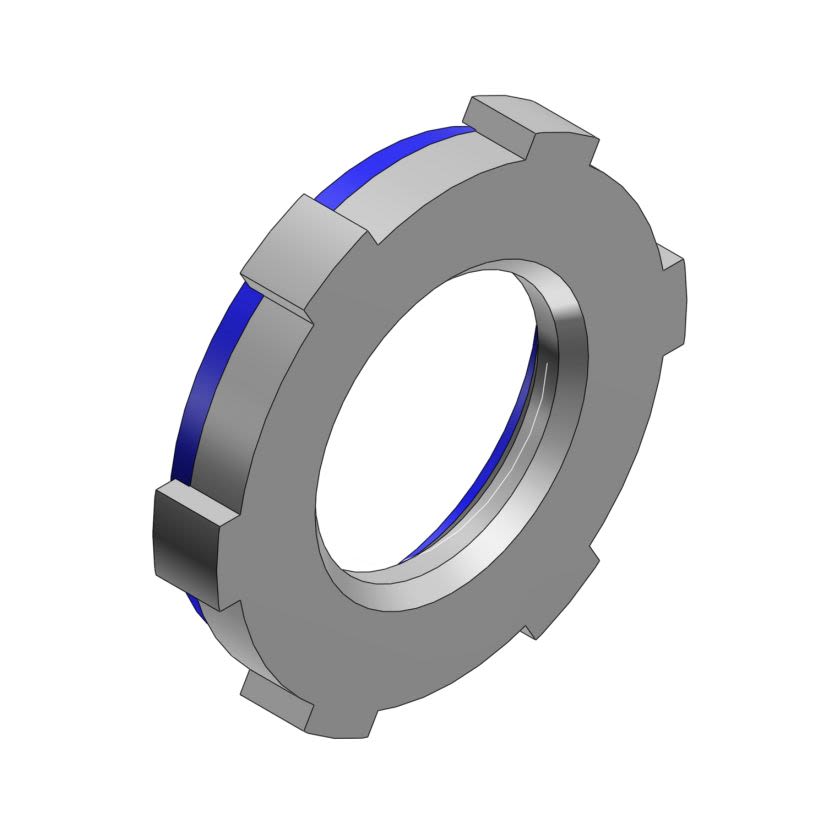 T&B® 143SL Sealing Locknut, 1 in, For Use With Rigid/IMC Conduits, Steel, Zinc Plated